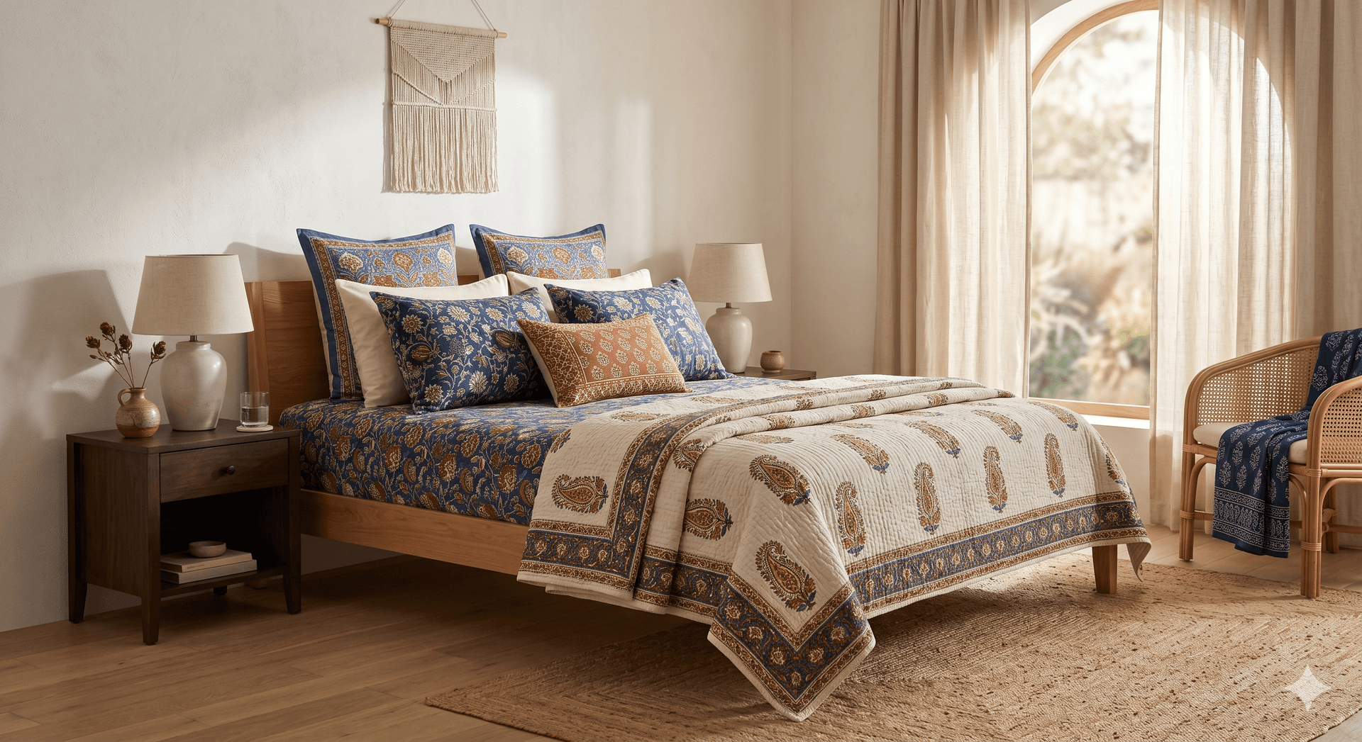 How to Style Your Bedroom with Block Prints